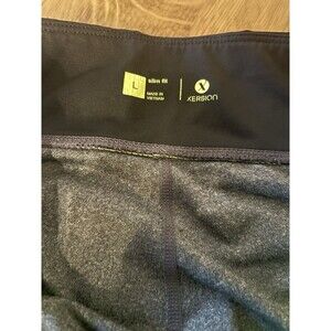 Xersion Leggings Quick Dri Gray & Green L Yoga Workout Walking Pants